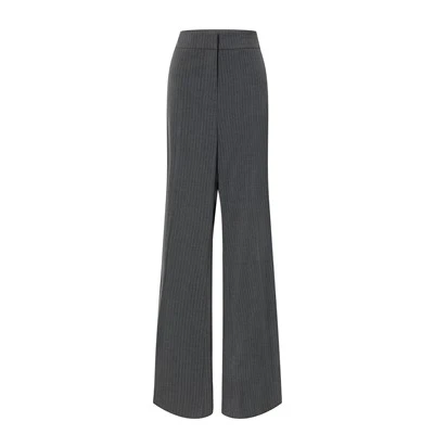 Gri pantalon trase pou fanm 2024